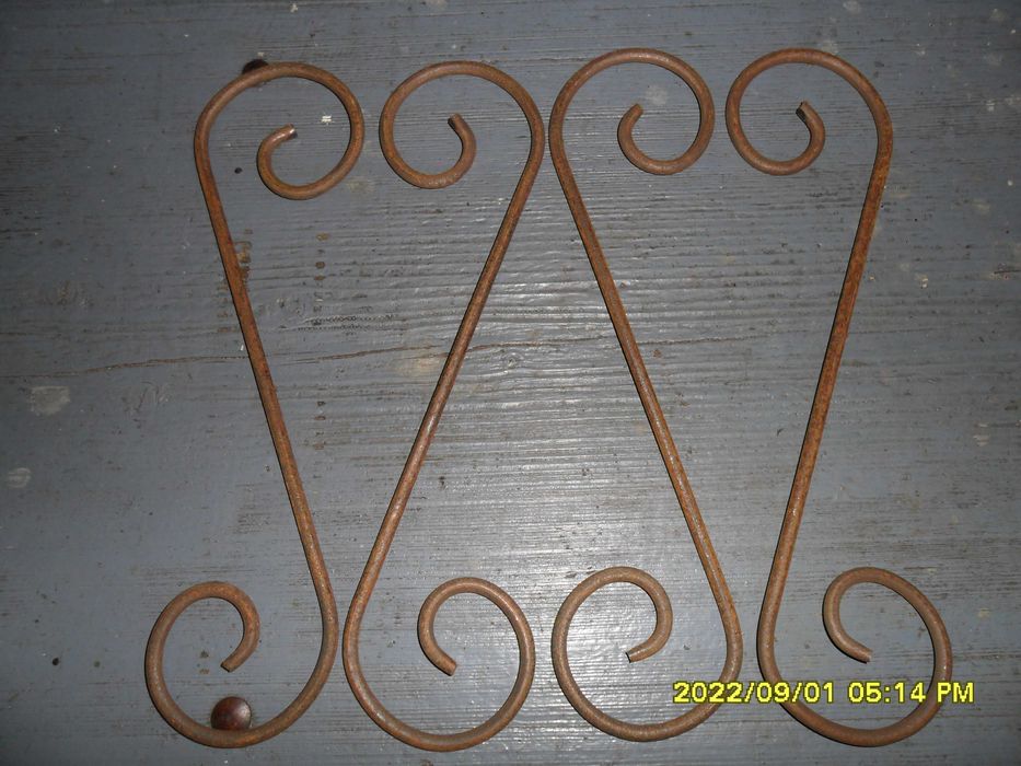 pręt wygięty,ozdobny,figura tzw eska