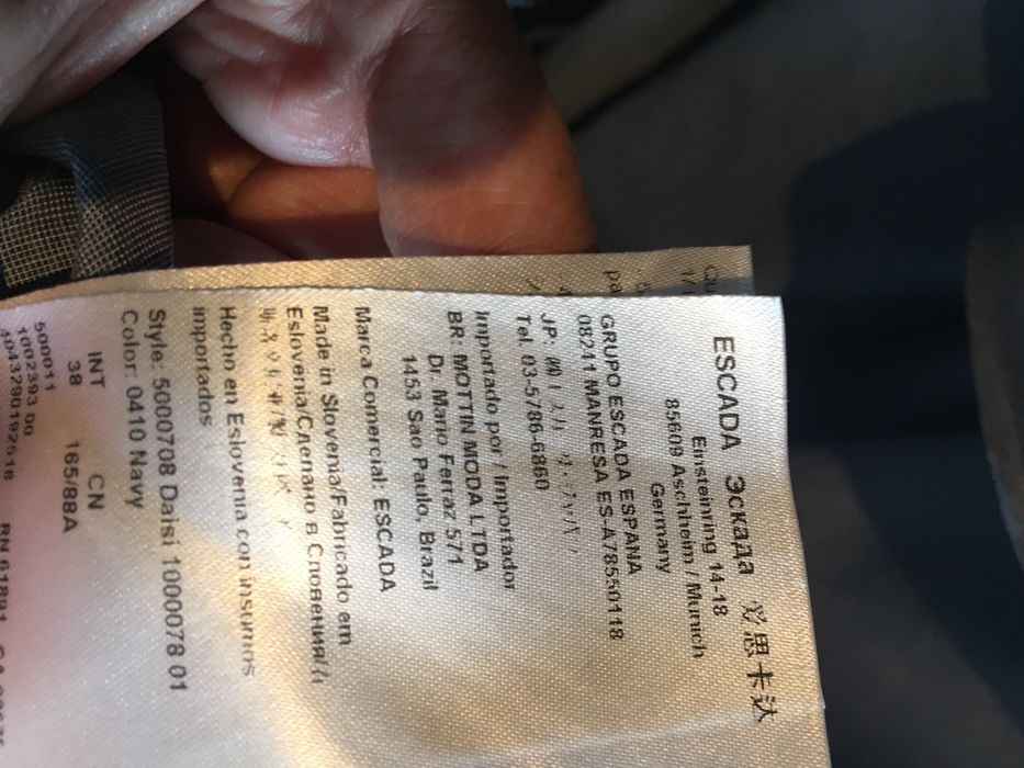 Escada sukienka z jedwabiem r.38 z paskiem