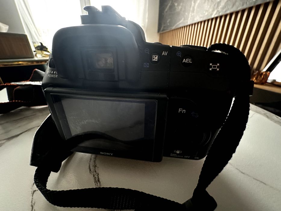 Aparat Sony a350 + ładowarka + karta pamięci + torba