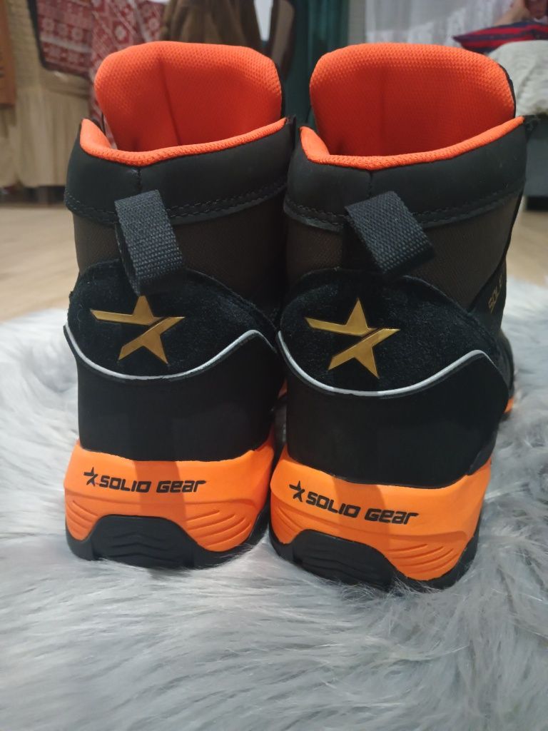 Lekkie buty obuwie robocze męskie BHP Solid Gear 46 GORE-TEX nubuk