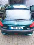 Peugeot 206  piękna zielona żabka