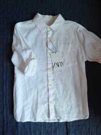 Льняная рубашка ZARA,7 лет