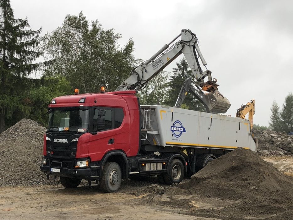 Piasek Żwir Ziemia Przesiewana Tłuczeń Grysy Transport WywrotkaWynajem