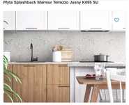Płyta ścienna splashback Marmur Terazzo/Beton Jasnoszary Kronospan