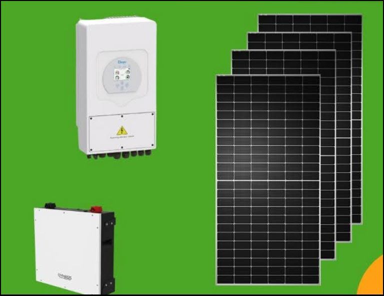 Kit solar com backup