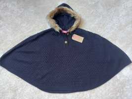 Peleryna sweter ponczo dla dziewczynki 128-140 cm