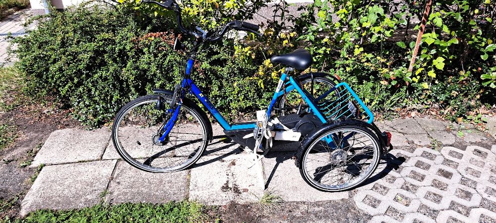 Rower rechabilitacyjny na trzech kolach