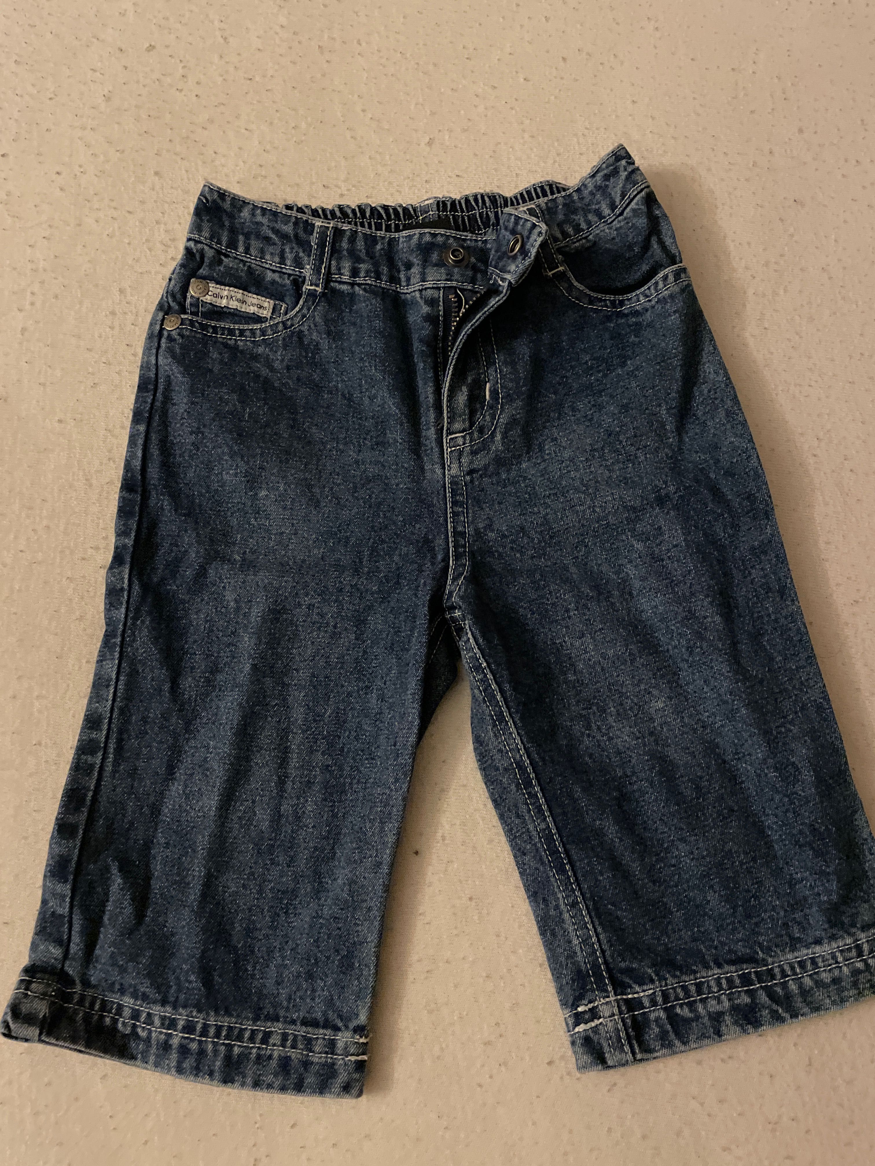 Kurtka jeansowa Escada, jeansy Calvin Klein r92