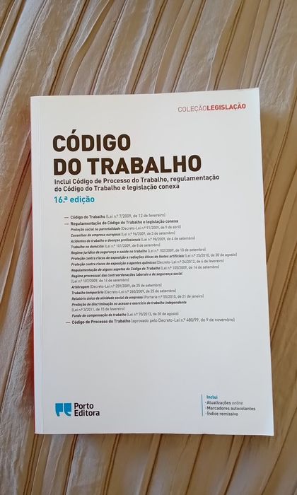 Código do trabalho - Porto Editora