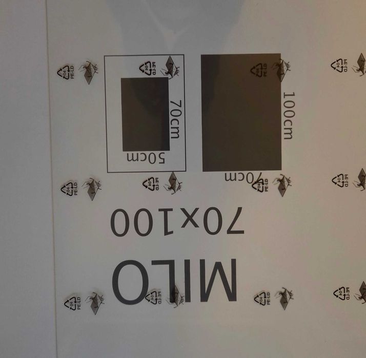 Par de molduras em MDF com passe-partout 70x100