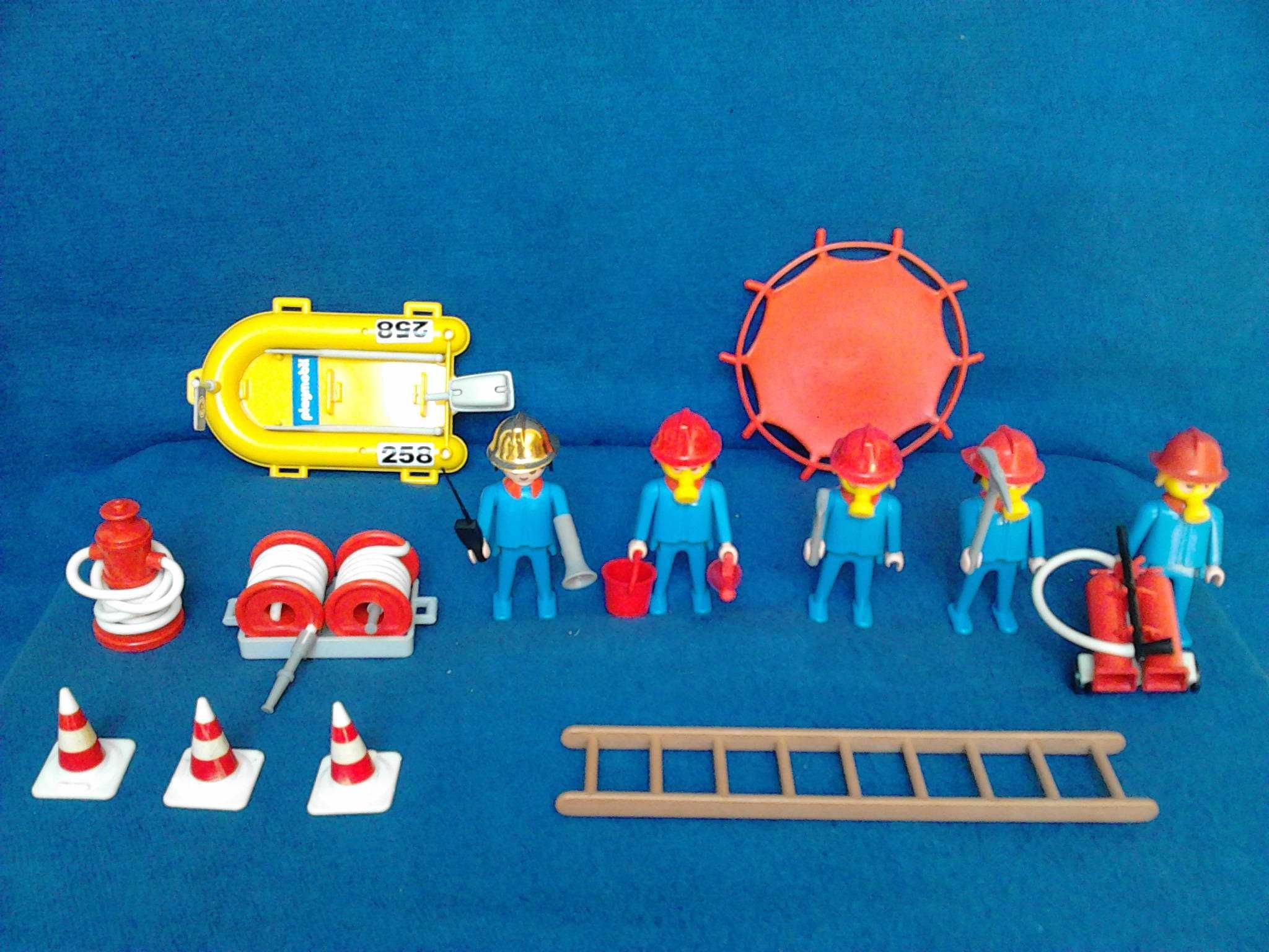 Playmobil / Famobil 3491 Bombeiros com Equipamento (1980) Vintage Raro