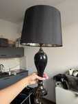 Lampa stołowa czarna