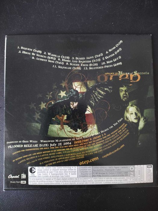 CD Otep - House Of Secrets (Promo CD)