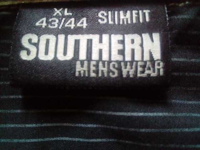 Рубашка мужская треккинговая Southern Slimfit с принтом Ampere