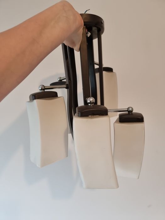 Żyrandol 5 kloszy e14