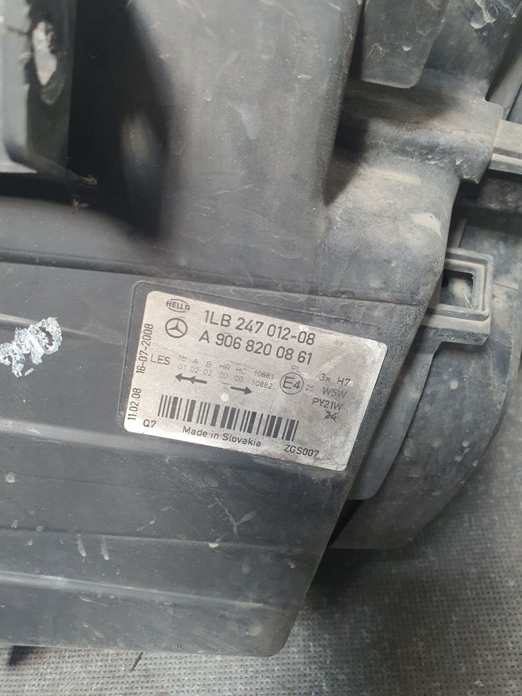 Фари передні Mercedes Sprinter w906 дорестайл 2006-2014 313 315 316