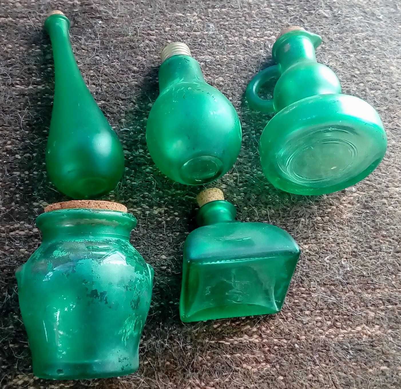 Decoração em vidro efeito verde