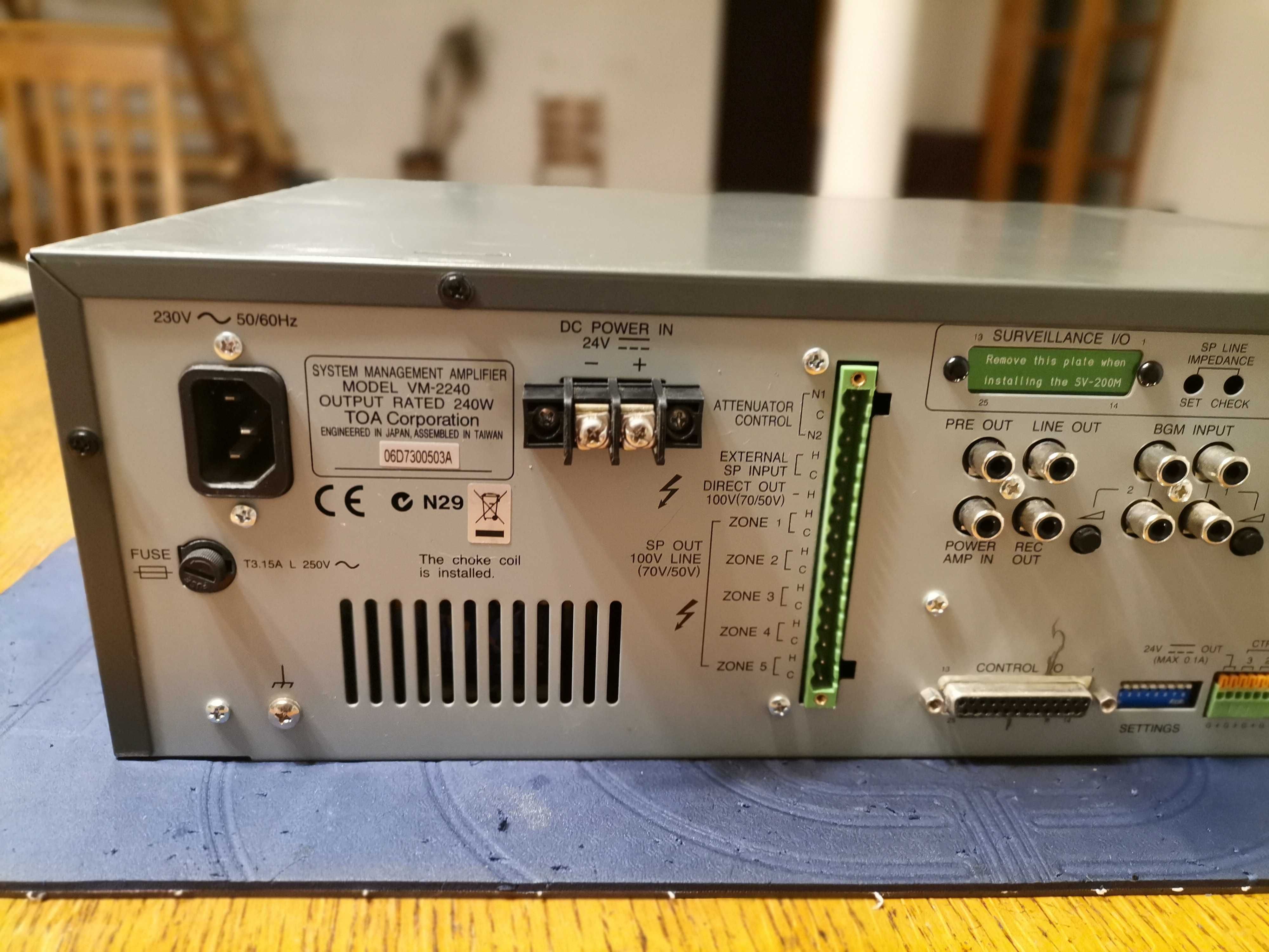 TOA VM-2240 wzmacniacz centralny