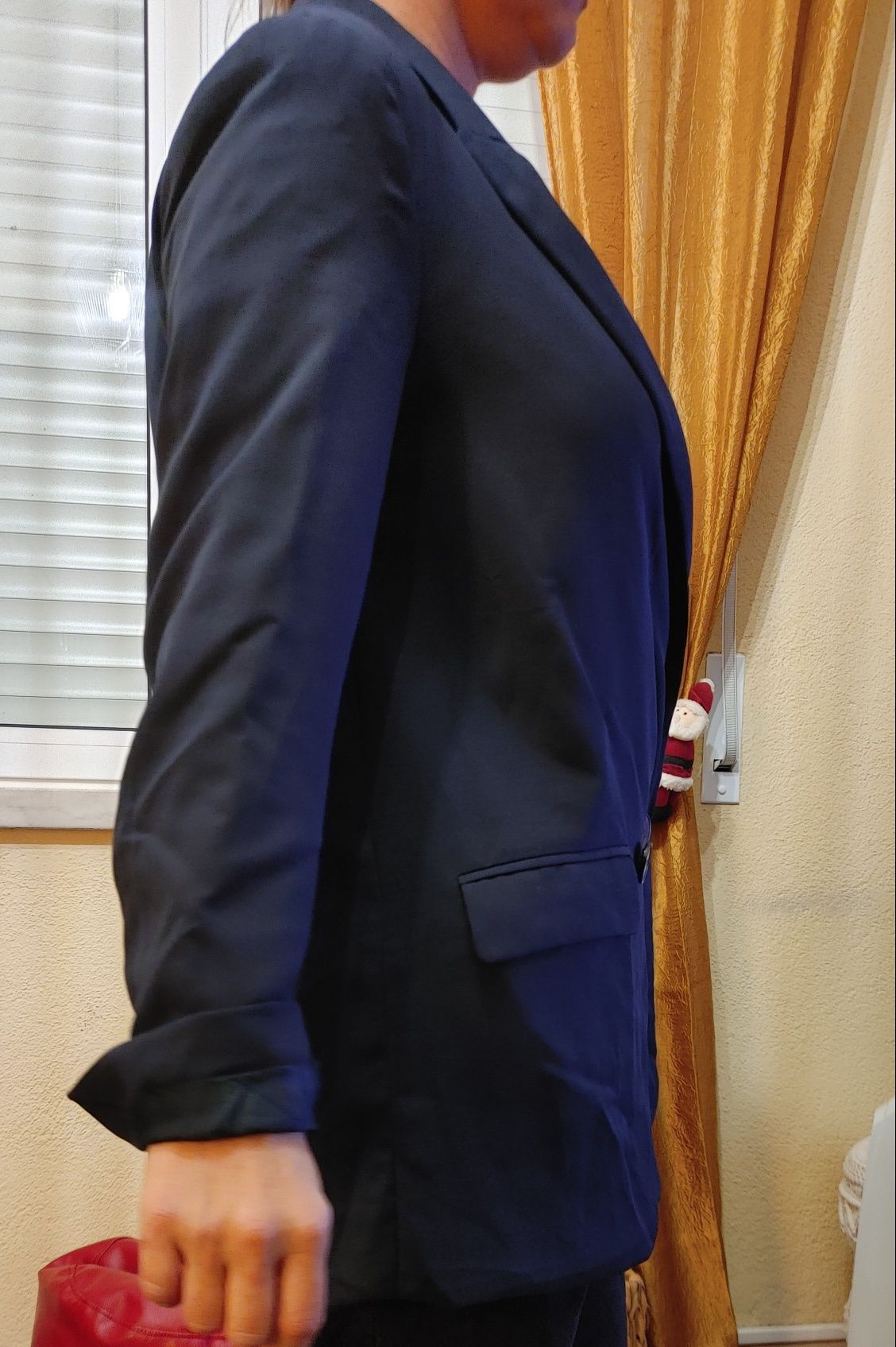 Blazer fluído azul Zara