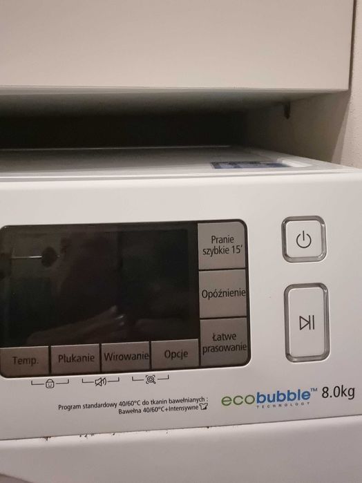 Sprzedam pralkę Samsung Eco Buuble 8 kg - tanio, z usterką