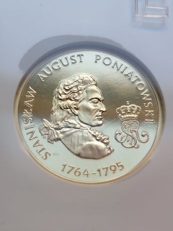 Złota moneta Stanisław August Poniatowski 100ZŁ 8G PR 900