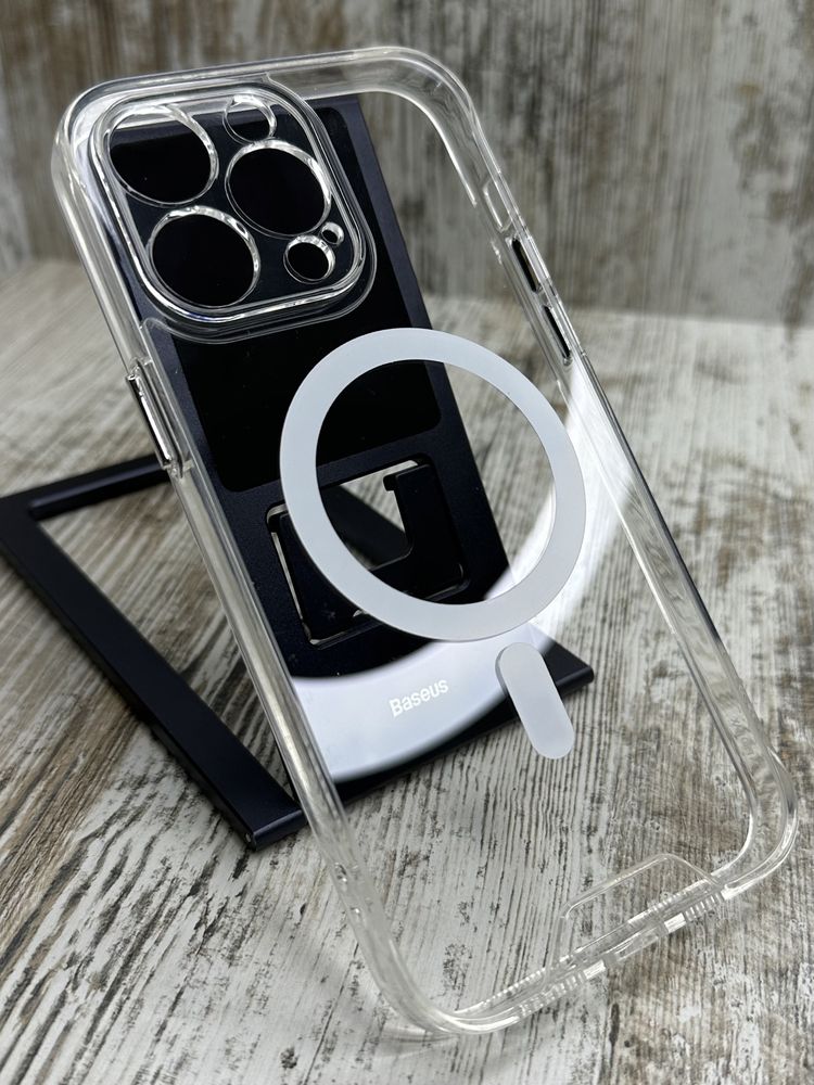 Чехол прозрачный Space MagSafe на все iPhone 12 - 15 Pro Max