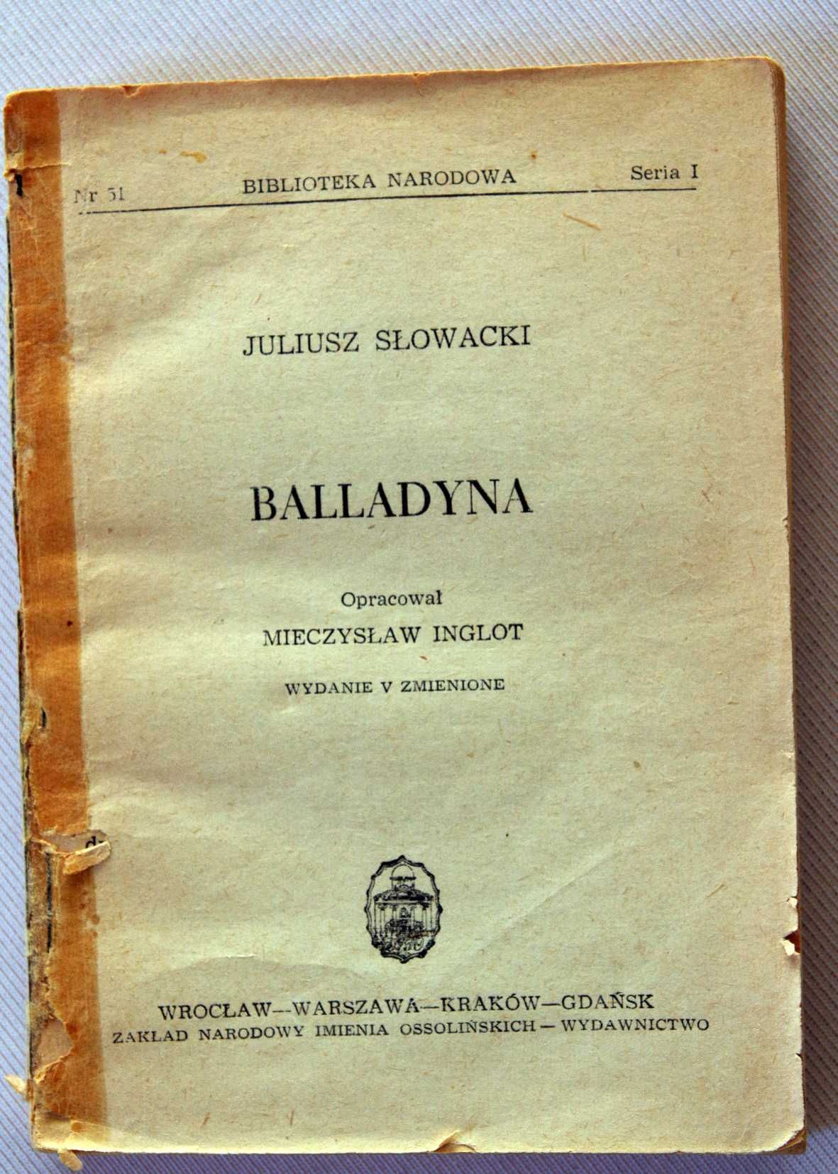 BALLADYNA Juliusz Słowacki