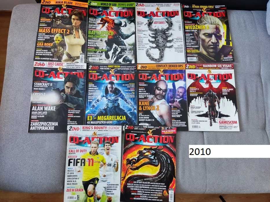 53 szt CDaction, CD-Action 1999 do 2014, wybór