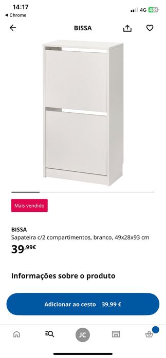 Sapateira IKEA bissa