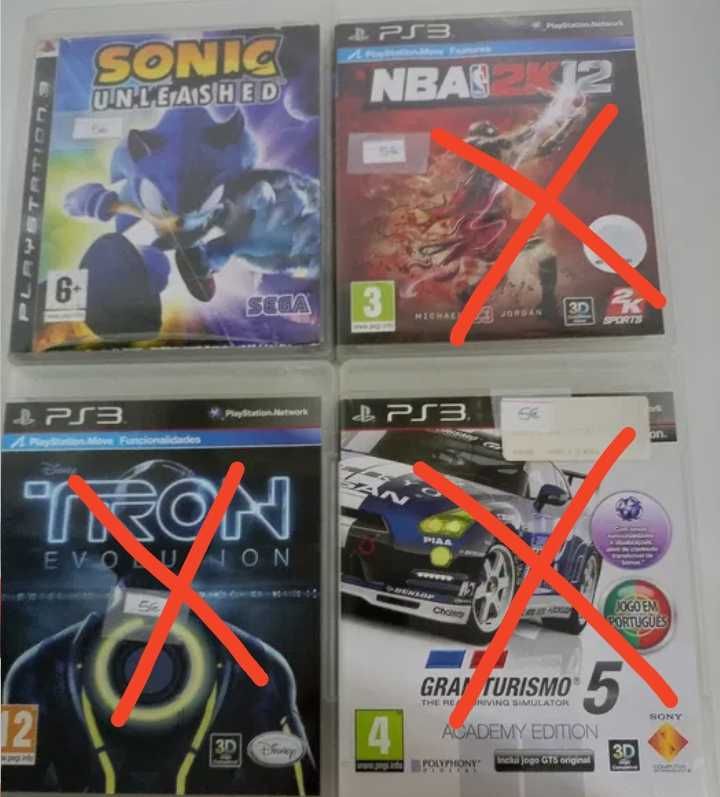 Jogos vários para PS3