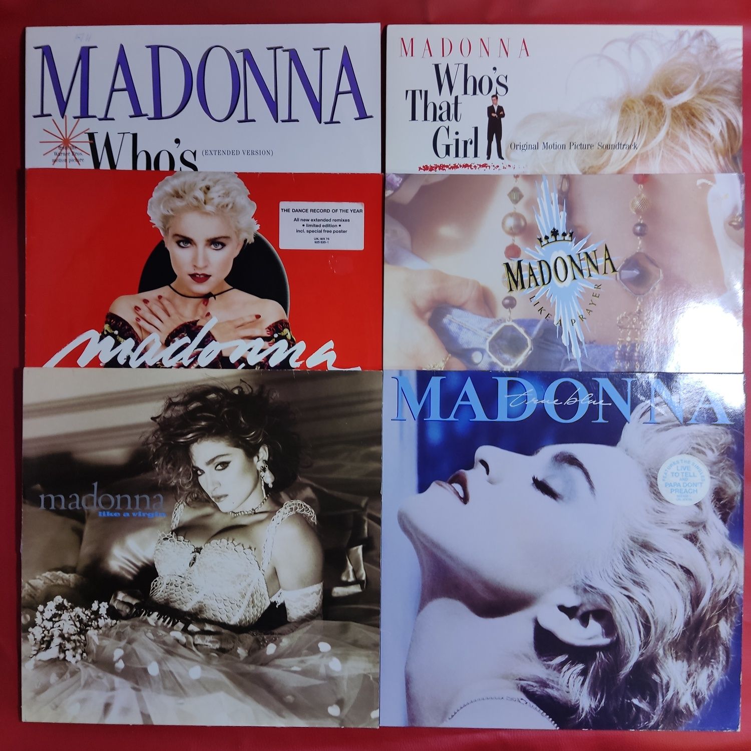 Madonna - Вінілові платівки.1985/86/87/89.