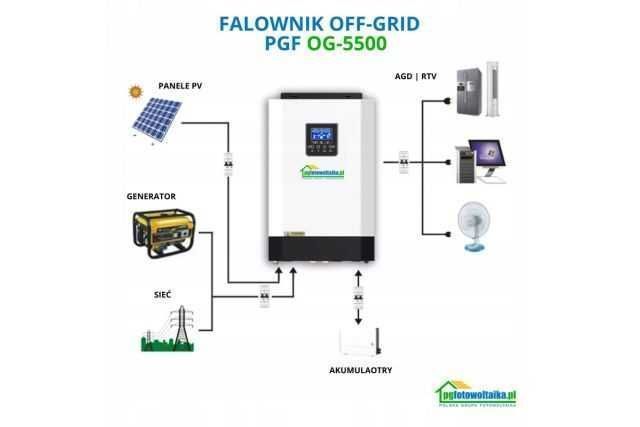 Гібридний інвертор OFF-GRID PGF OG-5500 MPPT 5.5KW + WiFi