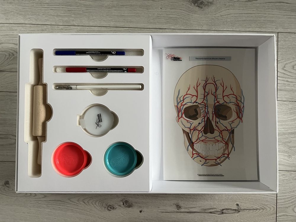 Dermatic-anatomia twarzy i szyi