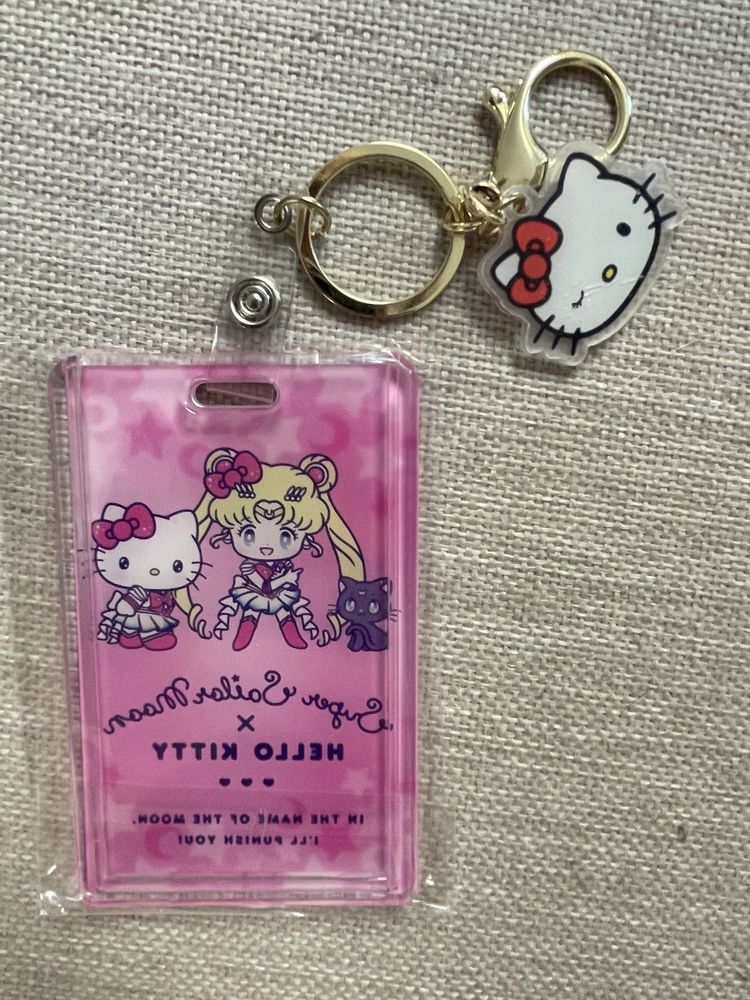 Sailor Moon Hello Kitty nowe etui case na karty piękne!