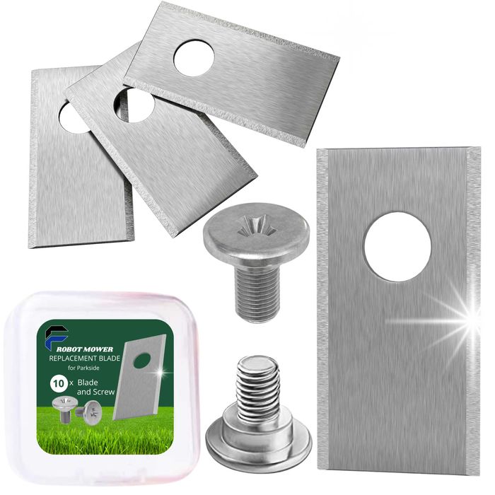 10x Nożyki Ostrza do Kosiarki Robota Koszącego PARKSIDE Lidl Śruby M5