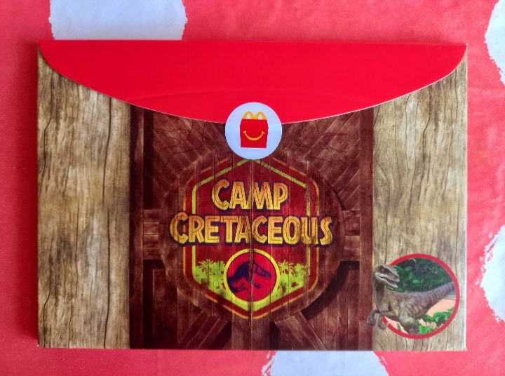 NOWY dinozaur jurassic park Obóz kredowy happy meal mc donalds