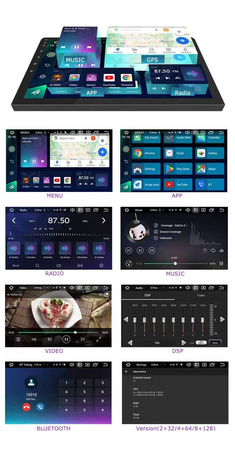 CarPlay Radio RDS DAB+ Android GPS WiFi VW Golf V VI Passat Seat Skoda