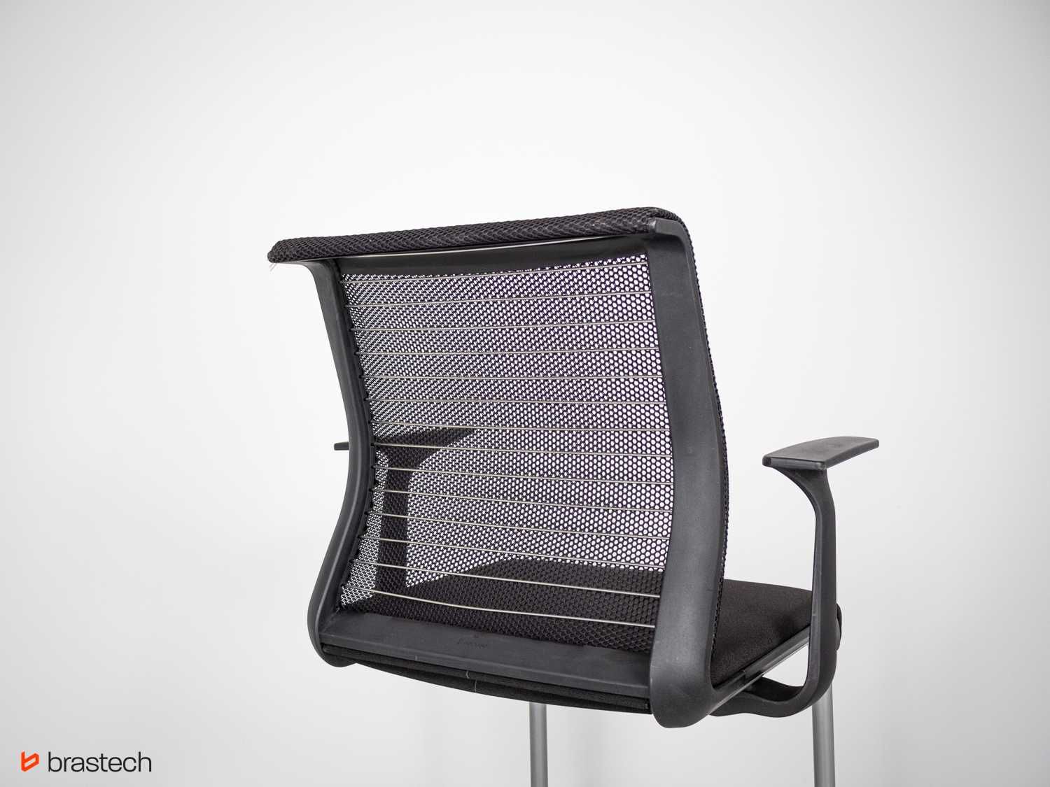 Krzesło na płozach dom biuro Steelcase tapicerka + siatka