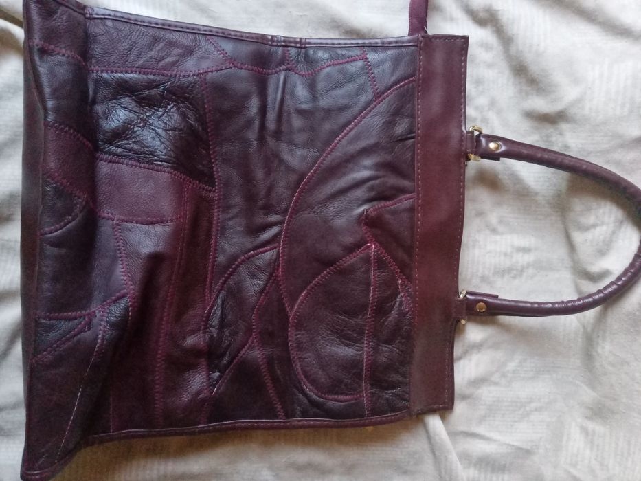 Сумка жіноча з кожаними вставками