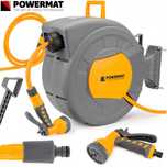 POWERMAT Automatyczny Bęben Zwijacz Wąż Ogrodowy 1/2" 20m PM1125