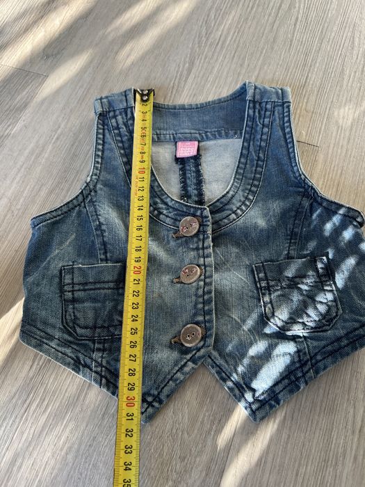 Kamizelka jeansowa rozmiar 116