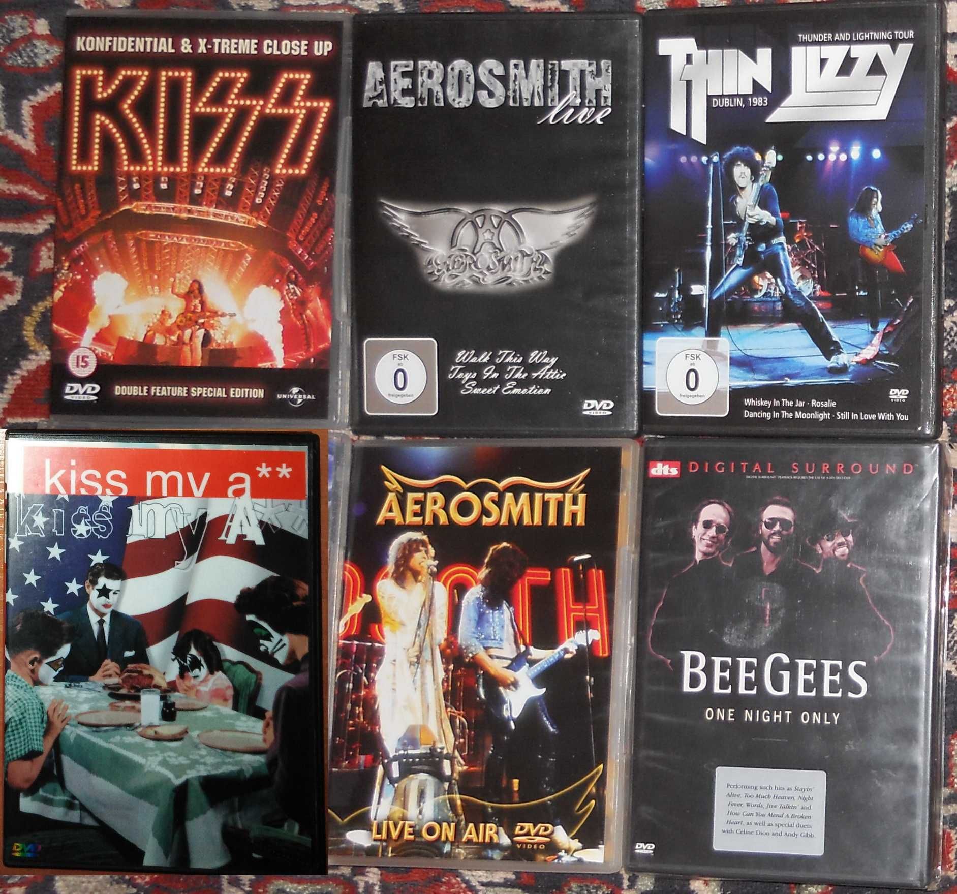 DVD-Bon Jovi,Genesis,Aerosmith,The Who,Kiss