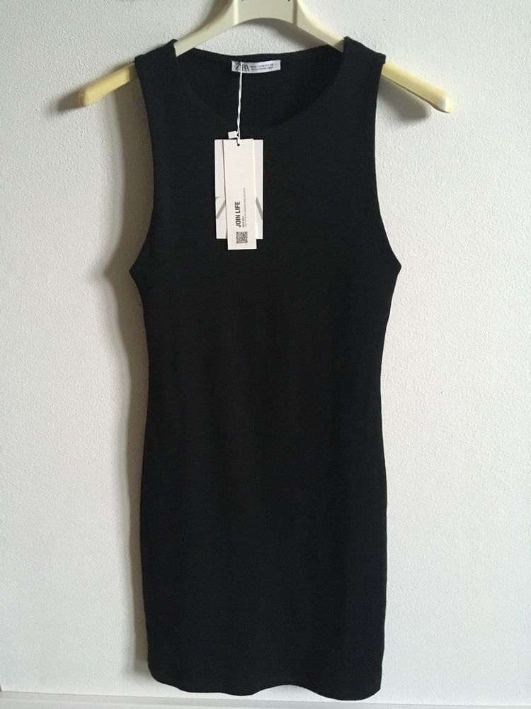 Czarna mini basic Zara 38 M sukienka nowa