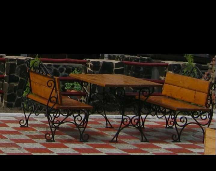 Комплект мебели стол лавки для кафе