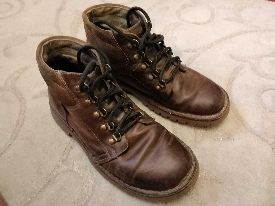 Buty Otmęt 41 trzewiki męskie polskie skórzane - ze skóry