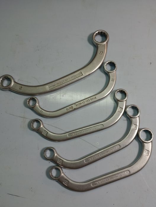 Matador i Walter klucze oczkowe wygięte