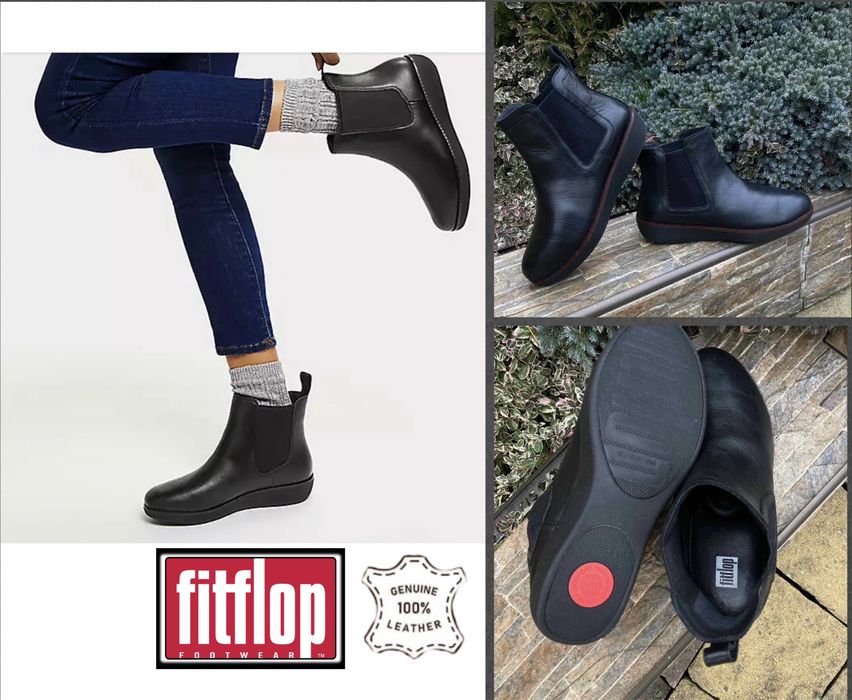 FitFlop Англія фірмові шкіряні жіночі черевики натуральна шкіра 36р.