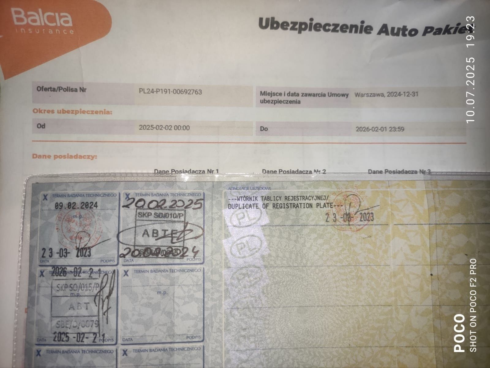 Skoda fabia 1.2  oplaty do lutego 2026
