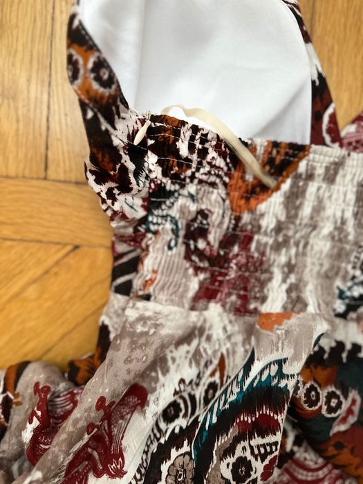 Довгий сарафан літня довга сукня розмір М-Л платье сарафан макси