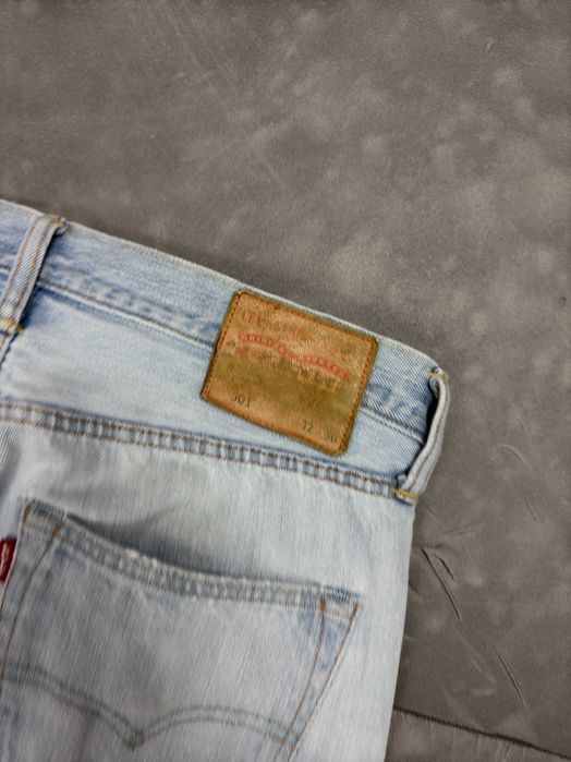 Levi’s 501 babyblue y2k denim spodnie jeansowe washed (32×30)